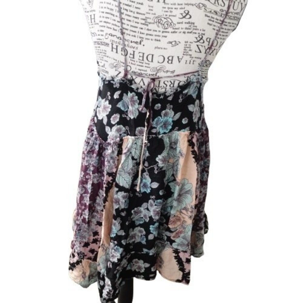 Free People Summer Storm Slip Dress Whimsigoth Fairy Ethereal Mini Black Small - Picture 6 of 6